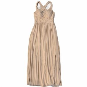 DAVID’S BRIDAL Long Bridesmaid Sleeveless Dress